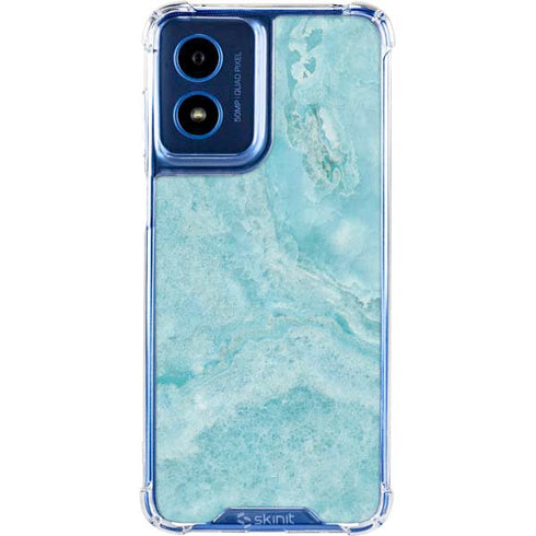 Crystal Turquoise Moto G 5G (2024) Clear Case